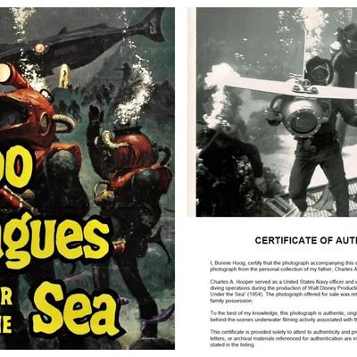 Disney's 20,000 Leagues Under the Sea – Original 1954 Underwater Production Photo - Camera Crew