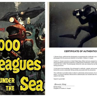 Disney's 20,000 Leagues Under the Sea – Original 1954 Underwater Production Photo - Camera Man #2
