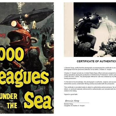 Disney's 20,000 Leagues Under the Sea – Original 1954 Underwater Production Photo - Shark Scene #1