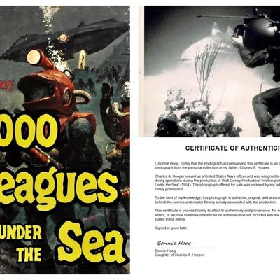Disney's 20,000 Leagues Under the Sea – Original 1954 Underwater Production Photo - Shark Scene #6
