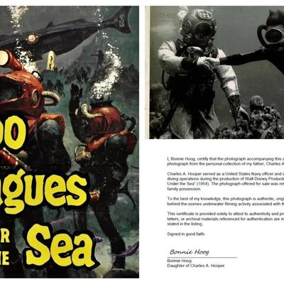 Disney's 20,000 Leagues Under the Sea – Original 1954 Underwater Production Photo - Kirk Douglas #4b