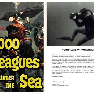 Disney's 20,000 Leagues Under the Sea – Original 1954 Underwater Production Photo - Camera Man #1