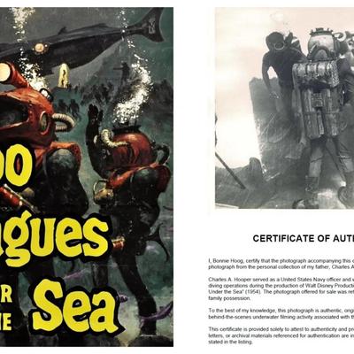 Disney'S 20,000 Leagues Under The Sea – Original 1954 Underwater Production Photo - Nautilus Crewmen