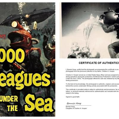 Disney's 20,000 Leagues Under the Sea – Original 1954 Underwater Production Photo - Shark Scene #7