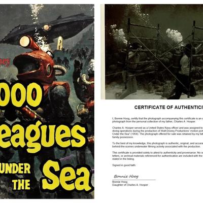 Disney's 20,000 Leagues Under the Sea – Original 1954 Underwater Production Photo - Camera Crew