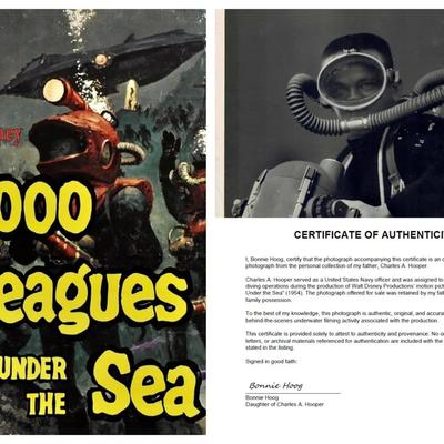 Disney's 20,000 Leagues Under the Sea – Original 1954 Underwater Production Photo - Camera Man