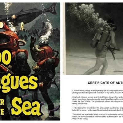 Disney'S 20,000 Leagues Under The Sea – Original 1954 Underwater Production Photo - Camera Crew