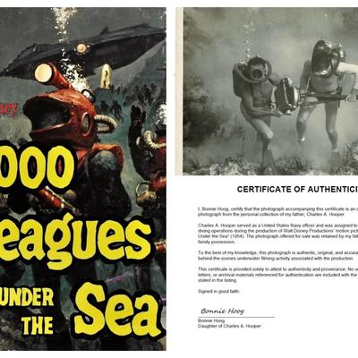Disney's 20,000 Leagues Under the Sea – Original 1954 Underwater Production Photo - Camera Crew