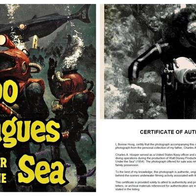 Disney's 20,000 Leagues Under the Sea – Original 1954 Underwater Production Photo - Kirk Douglas #5a