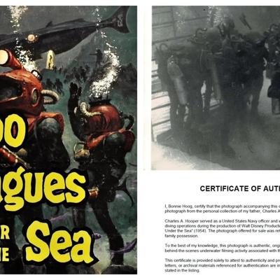 Disney'S 20,000 Leagues Under The Sea – Original 1954 Underwater Production Photo - Nautilus Crewmen
