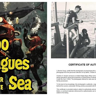 Disney'S 20,000 Leagues Under The Sea – Original 1954 Underwater Production Photo - Camera Crew