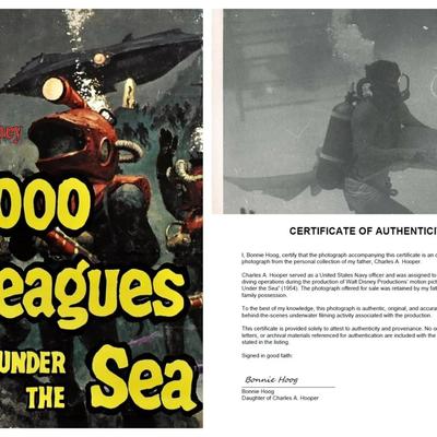 1954 Disney's 20,000 Leagues Under the Sea – Underwater Behind Scenes - Reed Parham Shark  Encounter