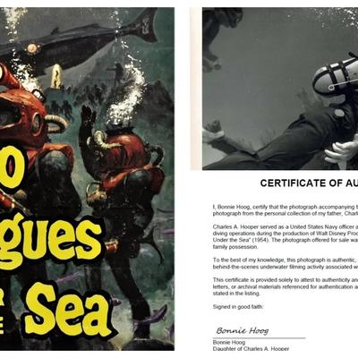 Disney's 20,000 Leagues Under the Sea – Original 1954 Underwater Production Photo -Scene Coordinator