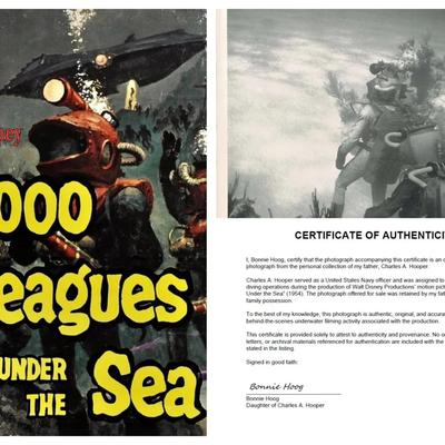 Disney's 20,000 Leagues Under the Sea – Original 1954 Underwater Production Photo - Nautilus Crewmen