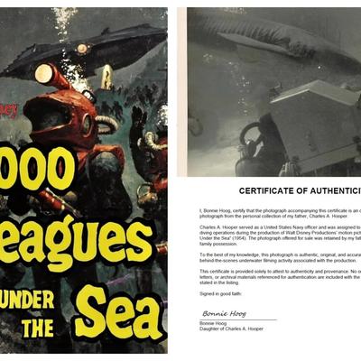 1954 Disney's 20,000 Leagues Under the Sea – Underwater Behind Scenes - Reed Parham Shark  Encounter