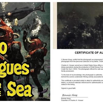 Disney's 20,000 Leagues Under the Sea – Original 1954 Underwater Production Photo - Coral Reef Set