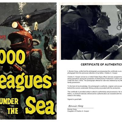 Disney's 20,000 Leagues Under the Sea – Original 1954 Underwater Production Photo - Camera Crew
