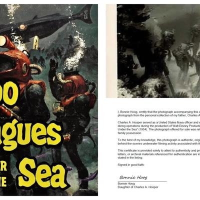Disney's 20,000 Leagues Under the Sea – Original 1954 Underwater Production Photo - Nautilus Crewmen