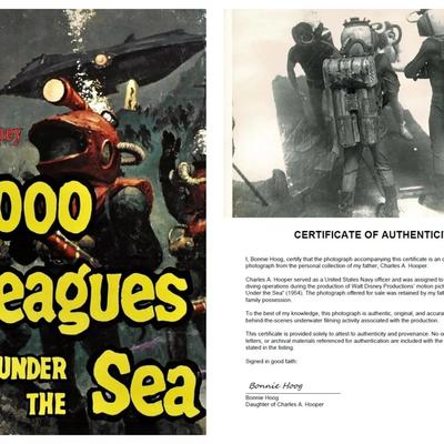 Disney's 20,000 Leagues Under the Sea – Original 1954 Underwater Production Photo - Nautilus Crewmen