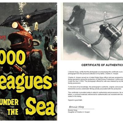 Disney's 20,000 Leagues Under the Sea – Original 1954 Underwater Production Photo - Camera Crew
