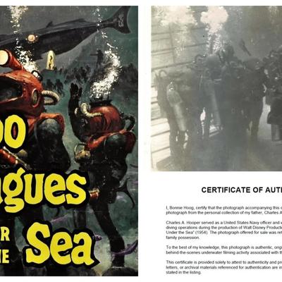 Disney's 20,000 Leagues Under the Sea – Original 1954 Underwater Production Photo - Nautilus Crewmen