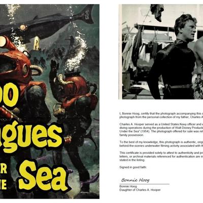 Disney's 20,000 Leagues Under the Sea – Original 1954 Behind-the-scenes Photograph- Kirk Douglas #1