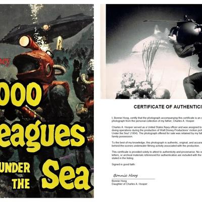 Disney's 20,000 Leagues Under the Sea – Original 1954 Underwater Production Photo - Shark Scene #3