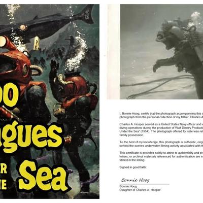 Disney's 20,000 Leagues Under the Sea – Original 1954 Underwater Production Photo - Nautilus Crewman