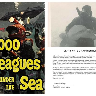 1954 Disney's 20,000 Leagues Under the Sea – Underwater Behind Scenes - Reed Parham Shark  Encounter