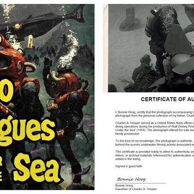 Disney's 20,000 Leagues Under the Sea – Original 1954 Underwater Production Photo -Scene Coordinator
