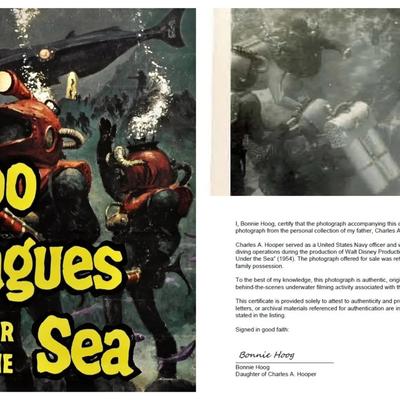 Disney's 20,000 Leagues Under the Sea – Original 1954 Underwater Production Photo - Nautilus Crewmen