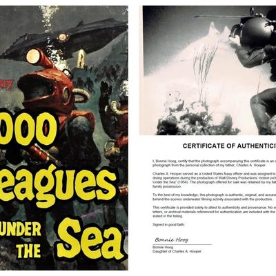 Disney's 20,000 Leagues Under the Sea – Original 1954 Underwater Production Photo - Shark Scene #4