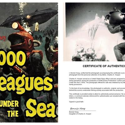 Disney's 20,000 Leagues Under the Sea – Original 1954 Underwater Production Photo - Shark Scene #5