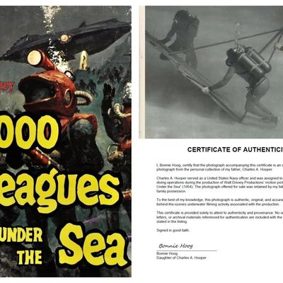 Disney's 20,000 Leagues Under the Sea – Original 1954 Underwater Production Photo - Camera Set Crew