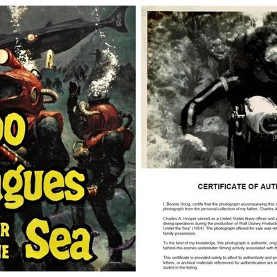 Disney's 20,000 Leagues Under the Sea – Original 1954 Underwater Production Photo - Kirk Douglas 5b