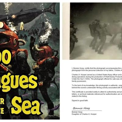 Disney's 20,000 Leagues Under The Sea – Original 1954 Underwater Production Photo - Nautilus Crewmen