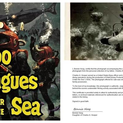 Disney's 20,000 Leagues Under the Sea – Original 1954 Underwater Production Photo - Kirk Douglas #2