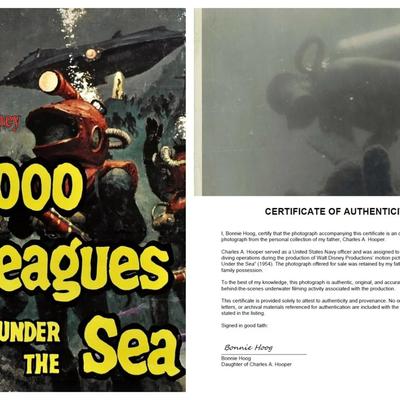 Disney's 20,000 Leagues Under the Sea – Original 1954 Underwater Production Photo - Camera Man