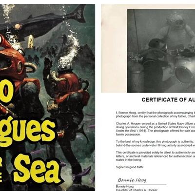 Disney's 20,000 Leagues Under the Sea – Original 1954 Underwater Production Photo - Cameramen