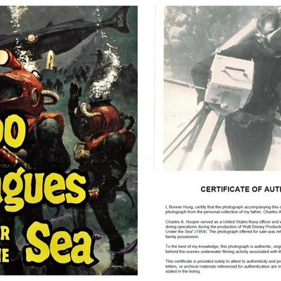 Disney's 20,000 Leagues Under the Sea – Original 1954 Underwater Production Photo - Camera Crew #1