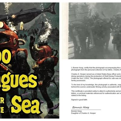 Disney's 20,000 Leagues Under the Sea – Original 1954 Underwater Production Photo - Nautilus Crewmen