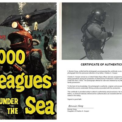 Disney's 20,000 Leagues Under the Sea – Original 1954 Underwater Production Photo - Nautilus Crewmen