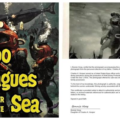 Disney'S 20,000 Leagues Under The Sea – Original 1954 Underwater Production Photo - Nautilus Crewmen