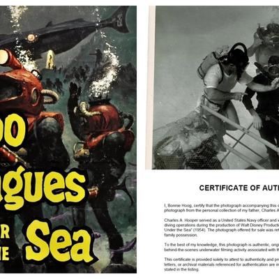 Disney's 20,000 Leagues Under the Sea – Original 1954 Underwater Production Photo - Camera Crew