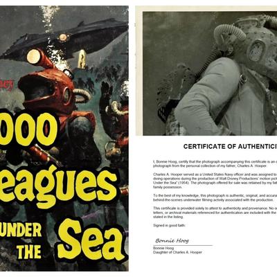 Disney's 20,000 Leagues Under the Sea – Original 1954 Underwater Production Photo - Nautilus Crewmen