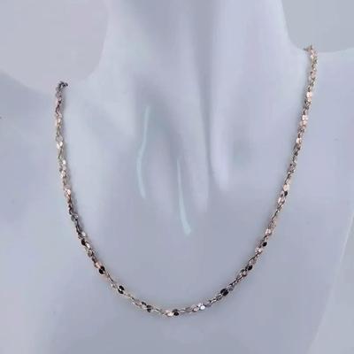 Peruvian Sterling Silver Glitter Link Necklace 