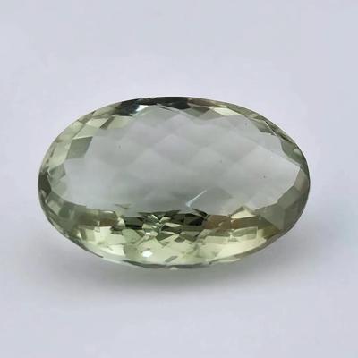 20ct Checkered Oval Green Amethyst 
