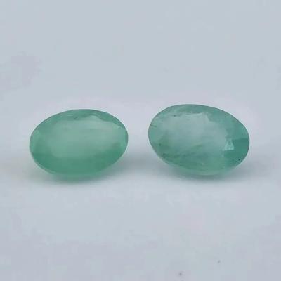 1ctw Pair Natural Unheated Emeralds