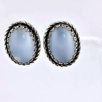 Vintage Danecraft Sterling Silver Screw Back Earrings 