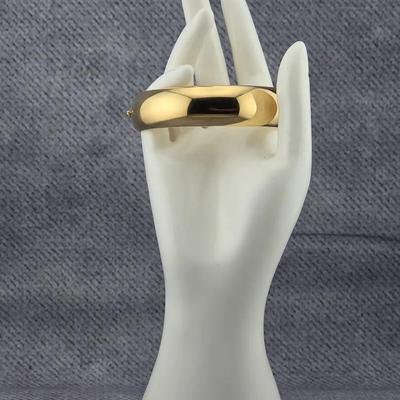 Italian Gold Vermeil Sterling Silver Bangle Bracelet 